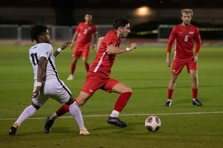 NCAA Soccer Tournament round of 16 game between SMU and UCF at Westcott Field