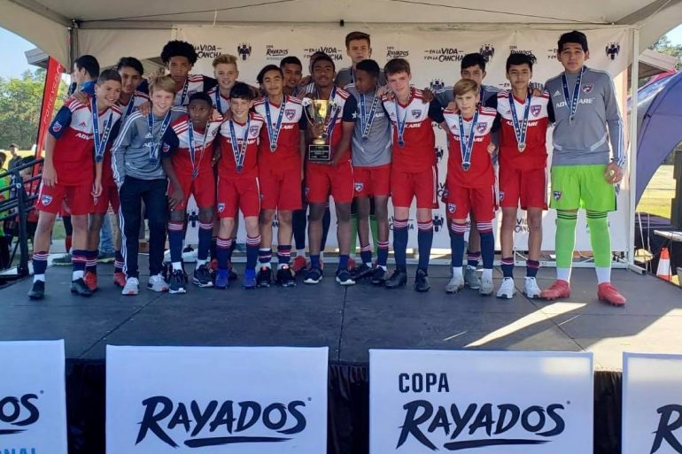 FC Dallas U14s, Champions of the 2019 Copa Rayados. (courtesy Peter Eyestone)