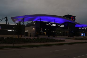 National Soccer Hall of Fame #LightItBlue west sm