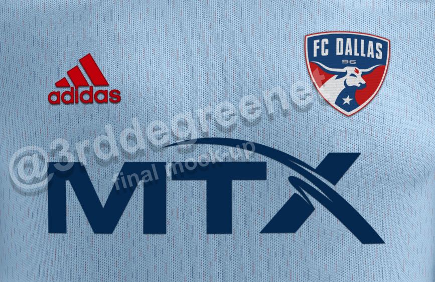 3rd Degree's FC Dallas 2021 secondary Kit mock up, fabric close up. (Dan Crooke, 3rd Degree)