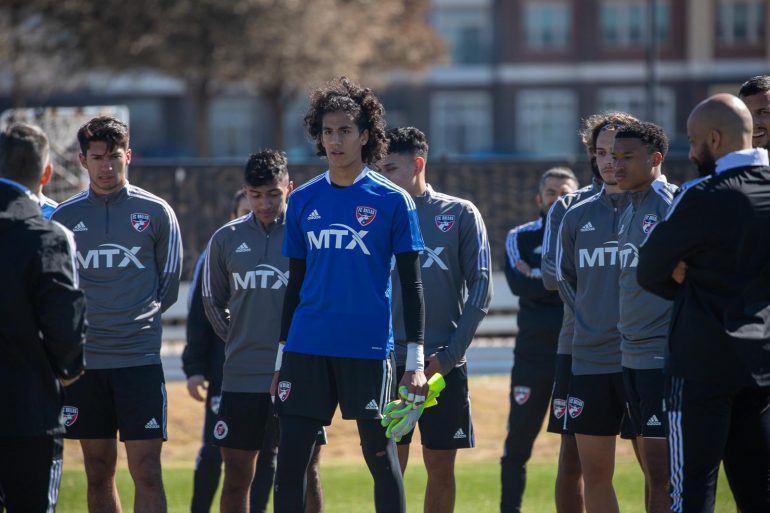 Antonio Carrera trains with FC Dallas, 2021. (Courtesy FC Dallas)