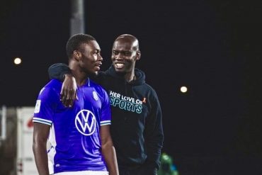 Paul Bello Amedume and Pa-Modou Kah at Pacific FC.