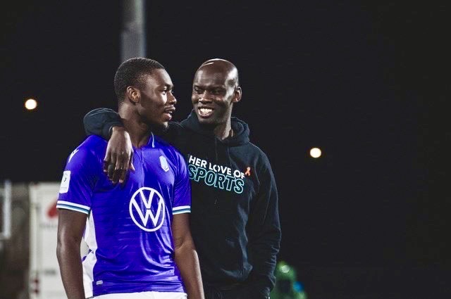 Paul Bello Amedume and Pa-Modou Kah at Pacific FC.
