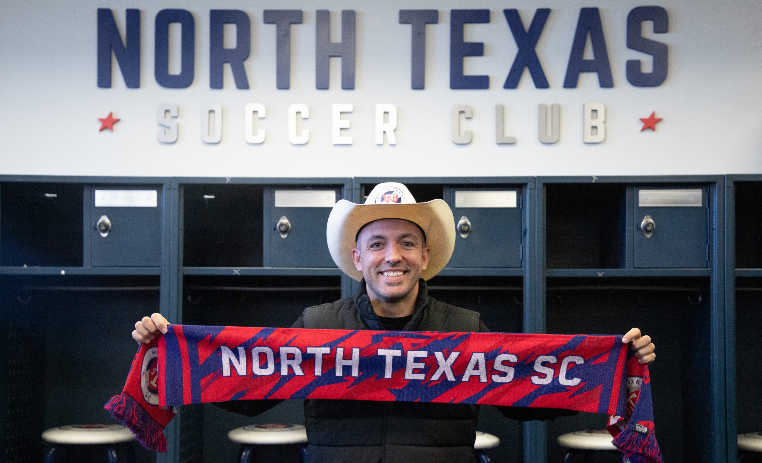 Javier Cano is announced as North Texas SC's new coach. (Courtesy North Texas SC)