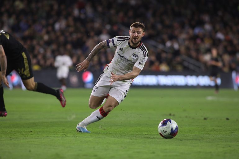 Paul Arriola takes on LAFC, Match 25, 2023. (Courtesy FC Dallas)