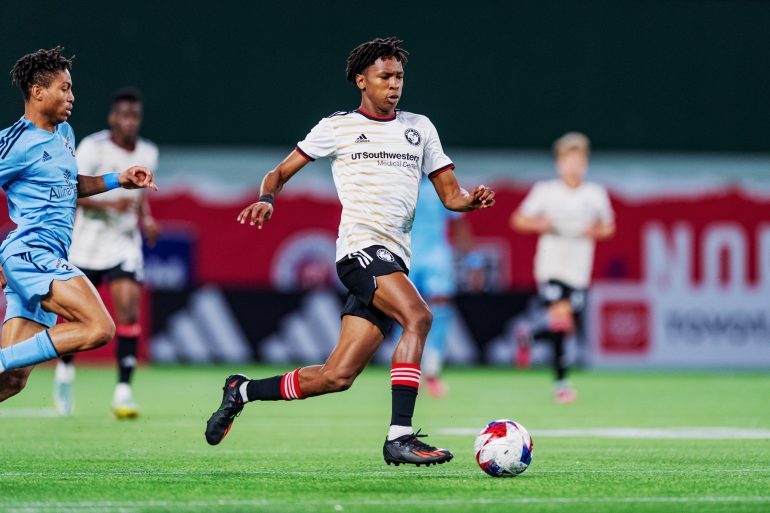 Malachi Molina playing North Texas SC in 2023. (Courtesy North Texas SC)