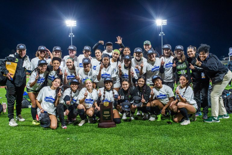 Brookhaven wins their 3rd straight NJCAA D3 title and 5th overall, Nov 12, 2023. (Courtesy Brookhaven College)