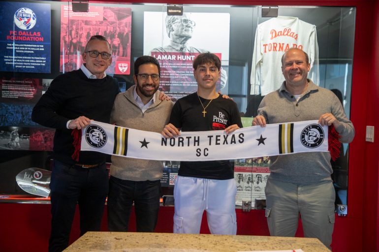Leonardo Orejarena signs with North Texas SC. (Courtesy FC Dallas)