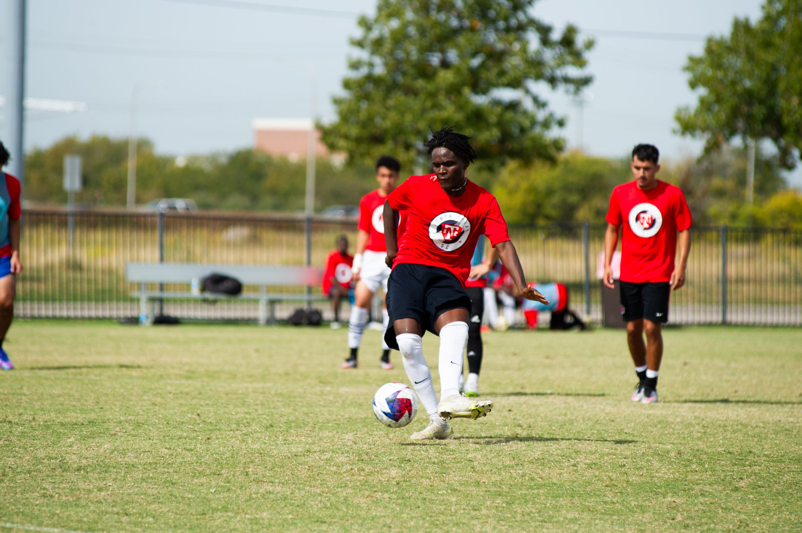 Leonard Londe takes part in North Texas SC open tryouts. October 21, 2023. (Courtesy North Texas SC)