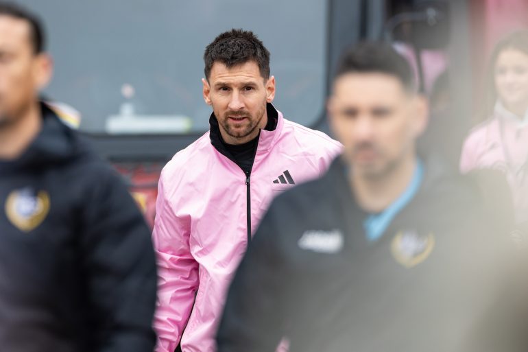 Leonel Messi enters the field of battle to take on FC Dallas at the Cotton Bowl, January 22, 2024. (Matt Visinsky, 3rd Degree)