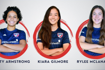 Three FC Dallas ladies named to US U17 roster for Concacaf Championship 2024. (Courtesy FC Dallas)