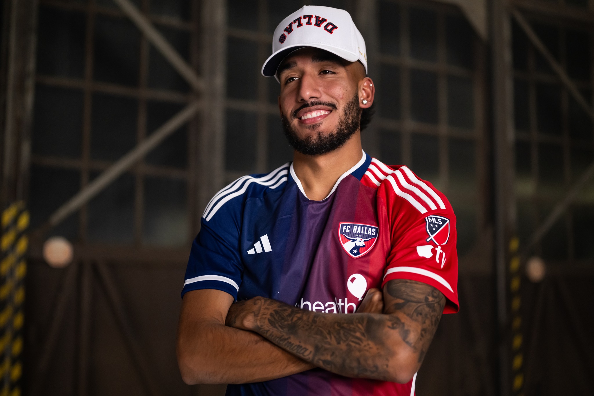 FC Dallas launched its Afterburner kit worn by Jesus Ferreira in a True Brvnd hat. (Courtesy FC Dallas)