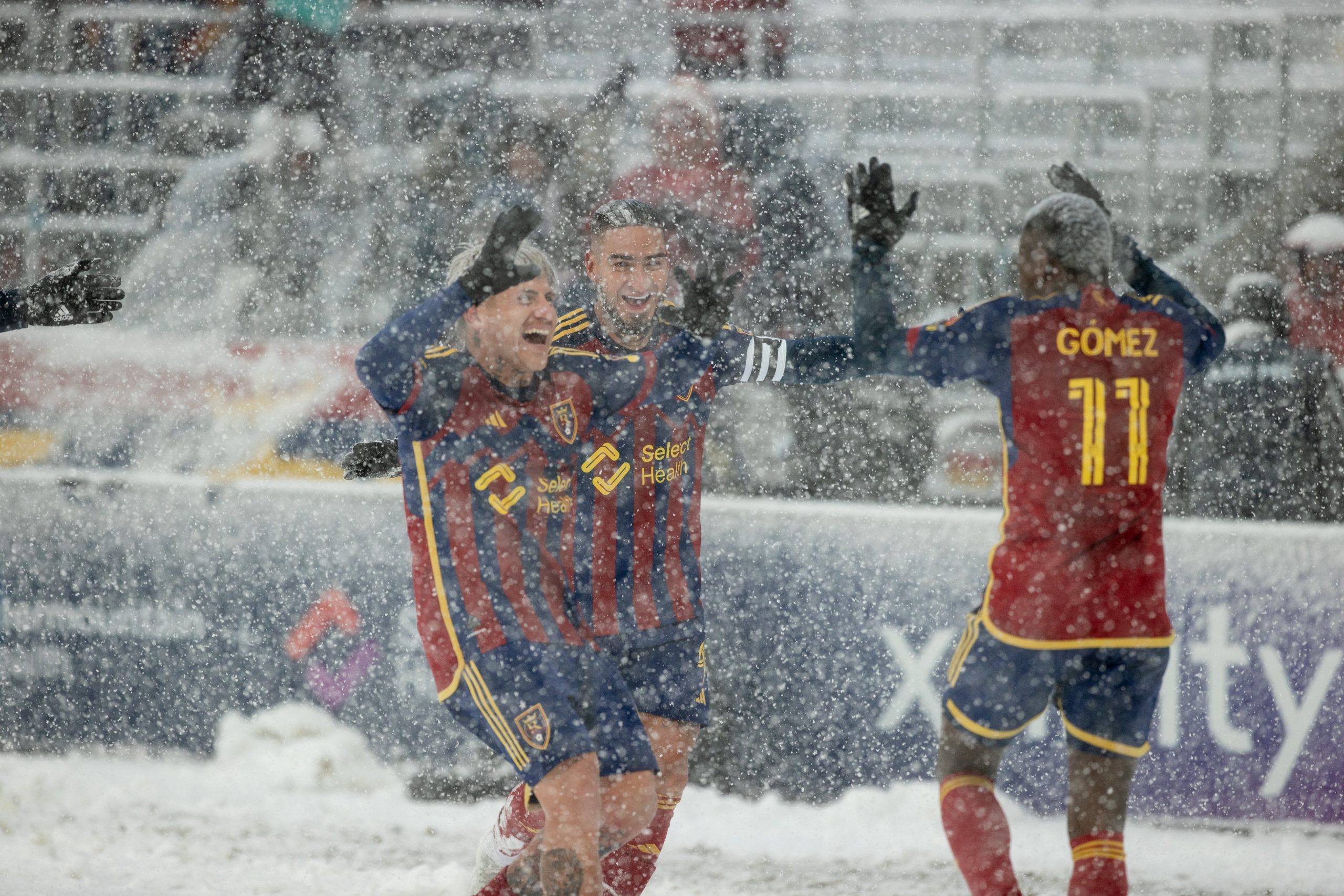 RSL was victorious in the snow. (Courtesy Real Salt Lake)