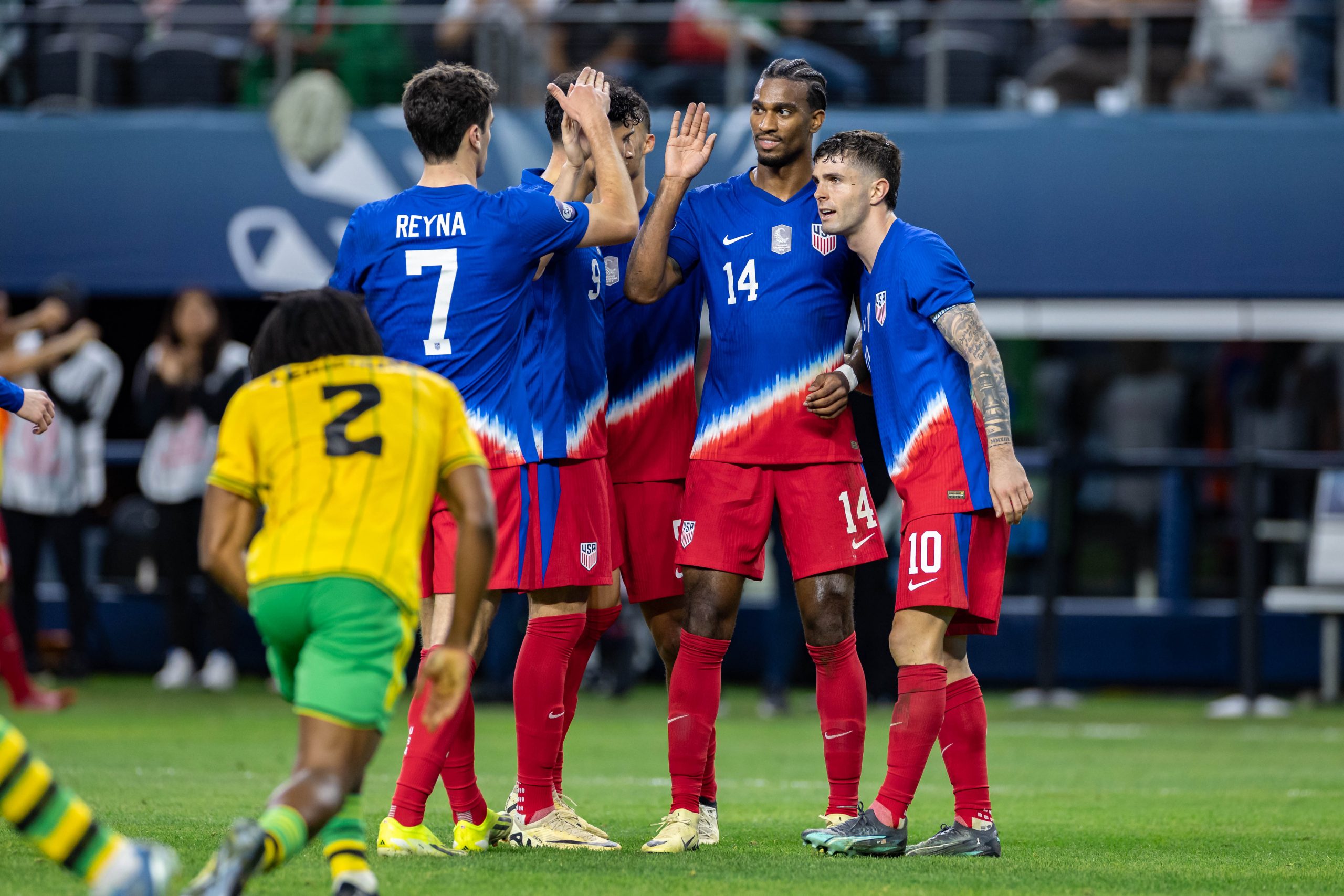 The US Men's National team knocked off Jamaica 3-1 in the Concacaf Nations League on March 21, 2024, at AT&T Stadium in Arlington, Texas. (Matt Visinsky, 3rd Degree)