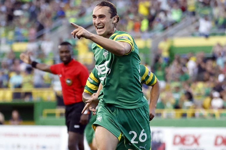 ST. PETERSBURG, FL - Tampa Bay Rowdies match against New Mexico United at Al Lang Stadium in St. Petersburg on April 27, 2024. (Matt May/Tampa Bay Rowdies)