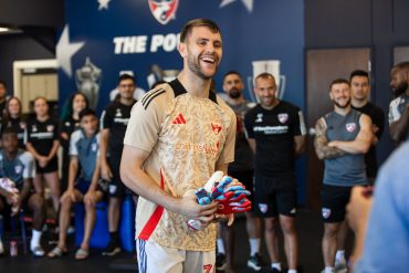 Maarten Paes is all smiles after learning he was voted a 2024 MLS All-Star. (Courtesy FC Dallas)