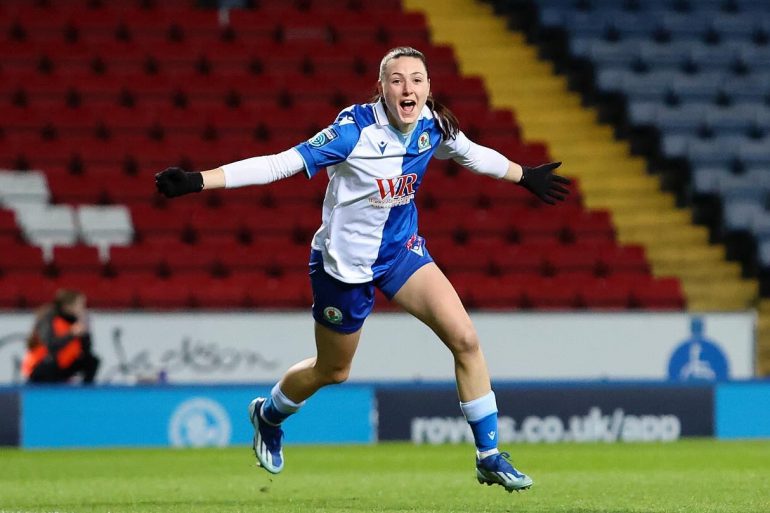 Lucy Shepherd at Blackburn Rovers in the 2023-2024 season. (Courtesy Blackburn Rovers)