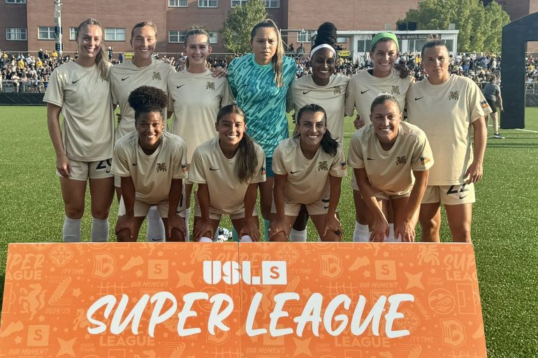 Dallas Trinity FC starting XI for their inaugural game at Tampa Bay Sun, August 18, 2024. (Courtesy DTFC)