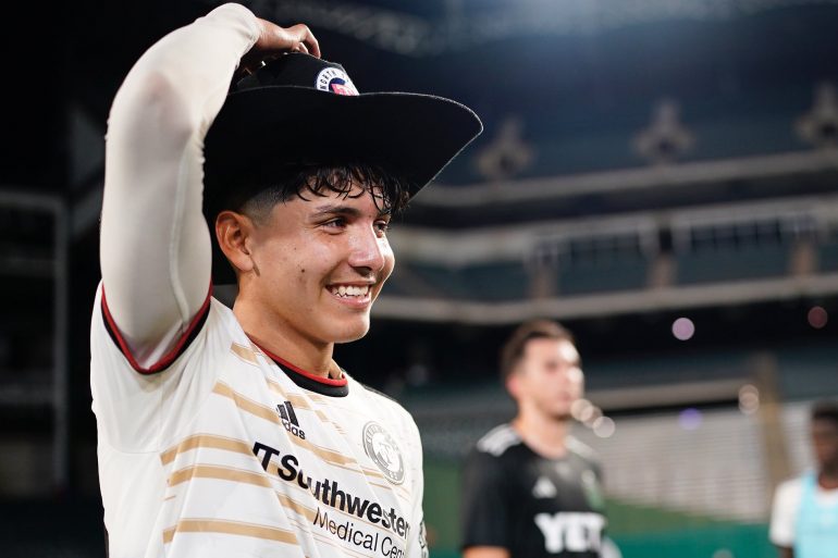 Diego Garcia was named Man of the Match after scoring the game-winner vs Austin FC, September 22, 2024 (Courtesy North Texas SC)