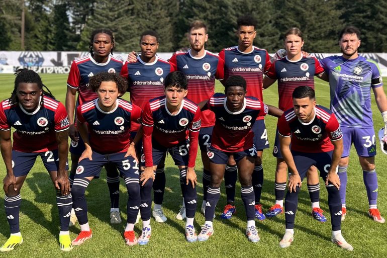 North Texas SC's XI at Vancouver Whitecaps 2, September 8, 2024. (Courtesy North Texas SC)