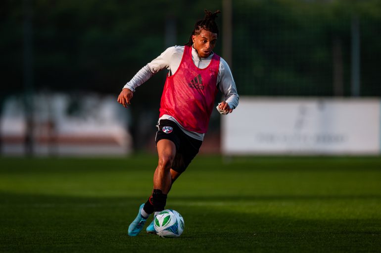 Enzo Newman takes part in FC Dallas spring camp in Portugal. (Courtesy FC Dallas)