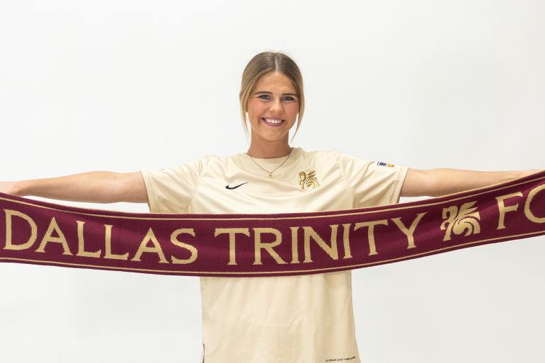 Lexi Missimo joins Dallas Trinity FC, January 2025. (Courtesy Dallas Trinity FC)