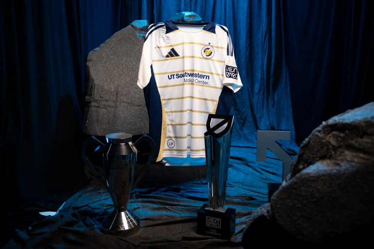 The 2025 North Texas SC “The Gateway Kit” secondary jersey. (Courtesy North Texas SC)