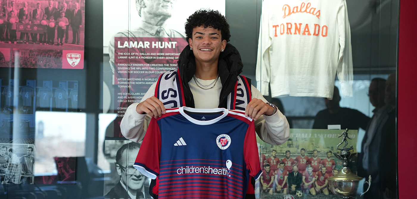 Marlon Luccin signs with North Texas SC, February 5, 2025. (Courtesy North Texas SC)