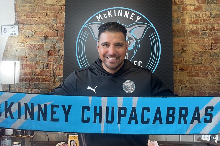 Jose Luis Burciaga named head coach of McKinney Chupacabras, February 3, 2025. (Courtesy McKinney Chupacabras)