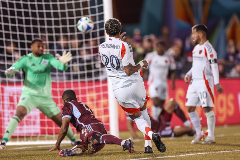 Pedrinho scores against the Colorado Rapids, March 1, 2025. (Courtesy FC Dallas)