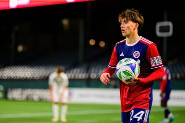 Josh Torquato makes his North Texas SC debut against St Louis City, March 9, 2025. (Courtesy North Texas SC)