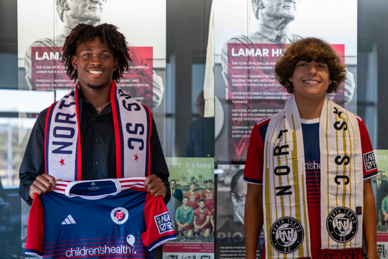 Zach Molomo & Isaiah Kaakoush of North Texas SC. (Courtesy North Texas SC)