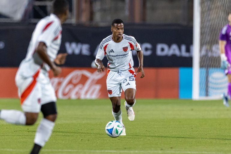Kaick on the ball against Seattle Sounders, April 12, 2025. (Matt Visinsky, 3rd Degree)