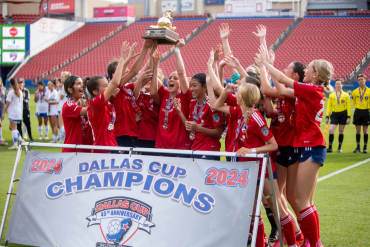 FC Dallas ECNL 09 Girls, the 2024 Dallas Cup U15 Champions. (Courtesy Dallas Cup)