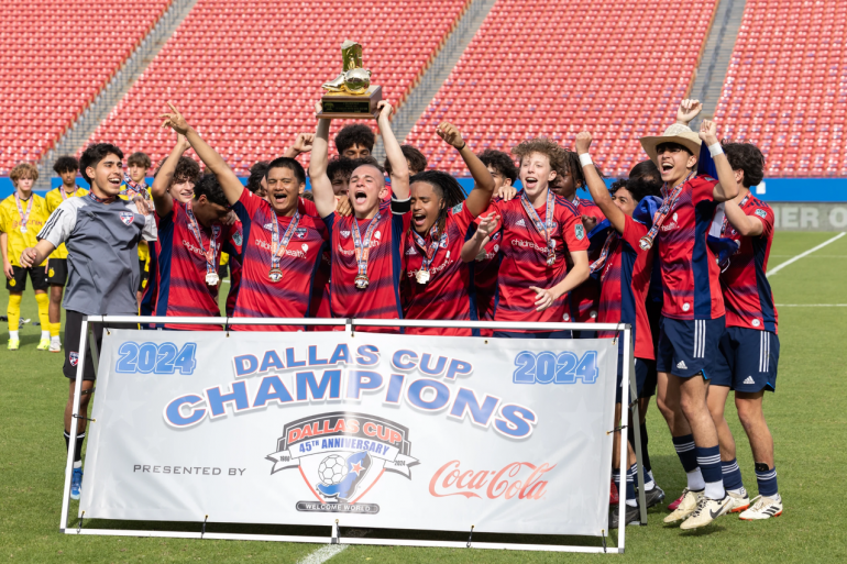 FC Dallas ECNL Red 08 boys, 2024 Dallas Cup U16 Champions. (Courtesy Dallas Cup)