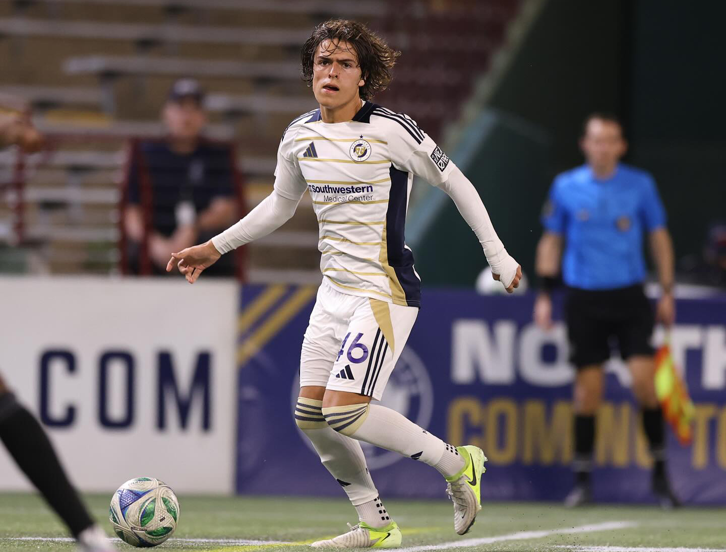 Isaiah Kaakoush for North Texas SC, April 23, 2025. (Courtesy North Texas SC)