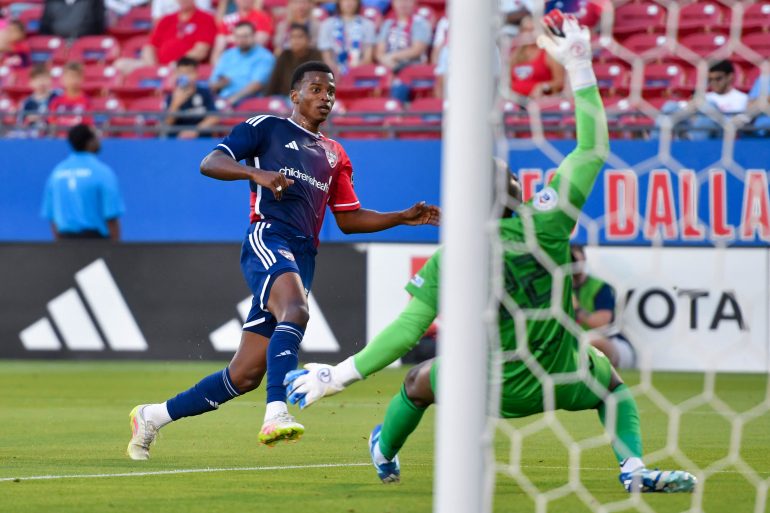 Kaick scores the game winner against AV Ailta in the 2025 US Open Cup, May 7, 2025. (Daniel McCullough, 3rd Degree)