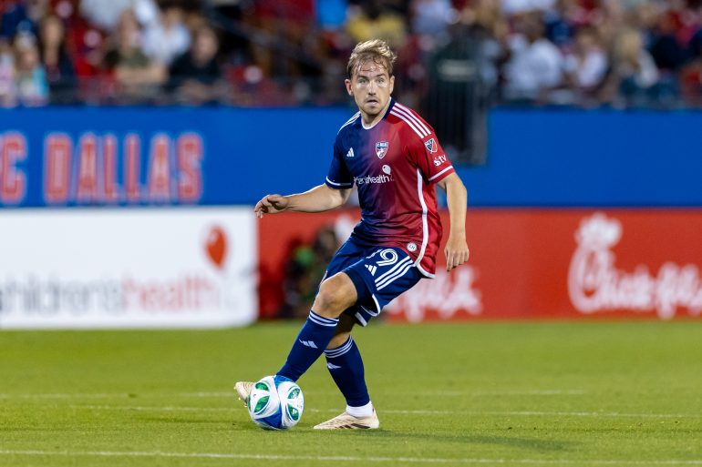 Paxton Pomykal makes his long awaited return. Versus Real Salt Lake, May 10, 2025. (Matt Visinsky, 3rd Degree)