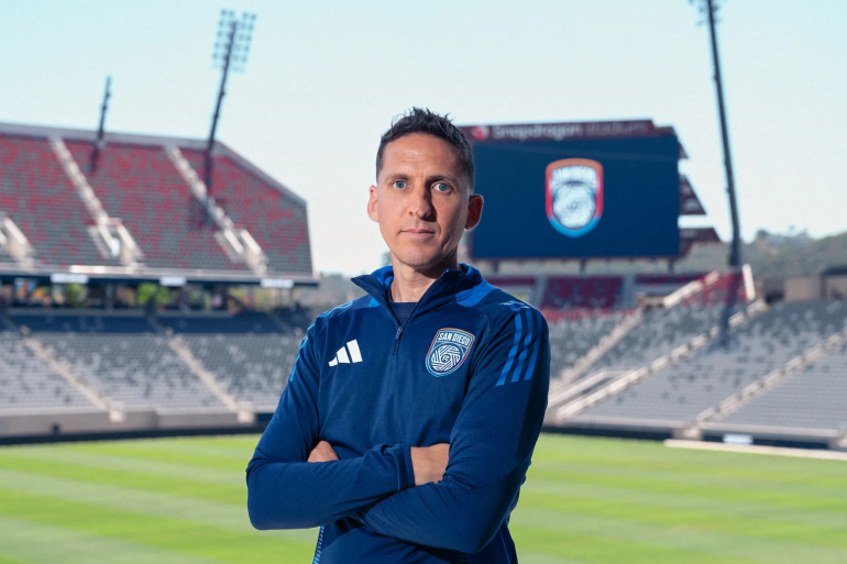 Mikey Varas, Head Coach San Diego FC. (Courtesy San Diego FC)