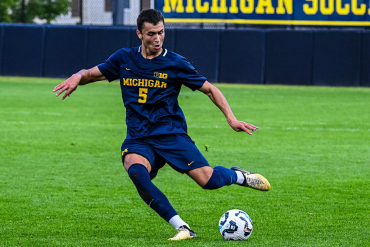 Will Baker at Michigan. (Courtesy U of Michigan)