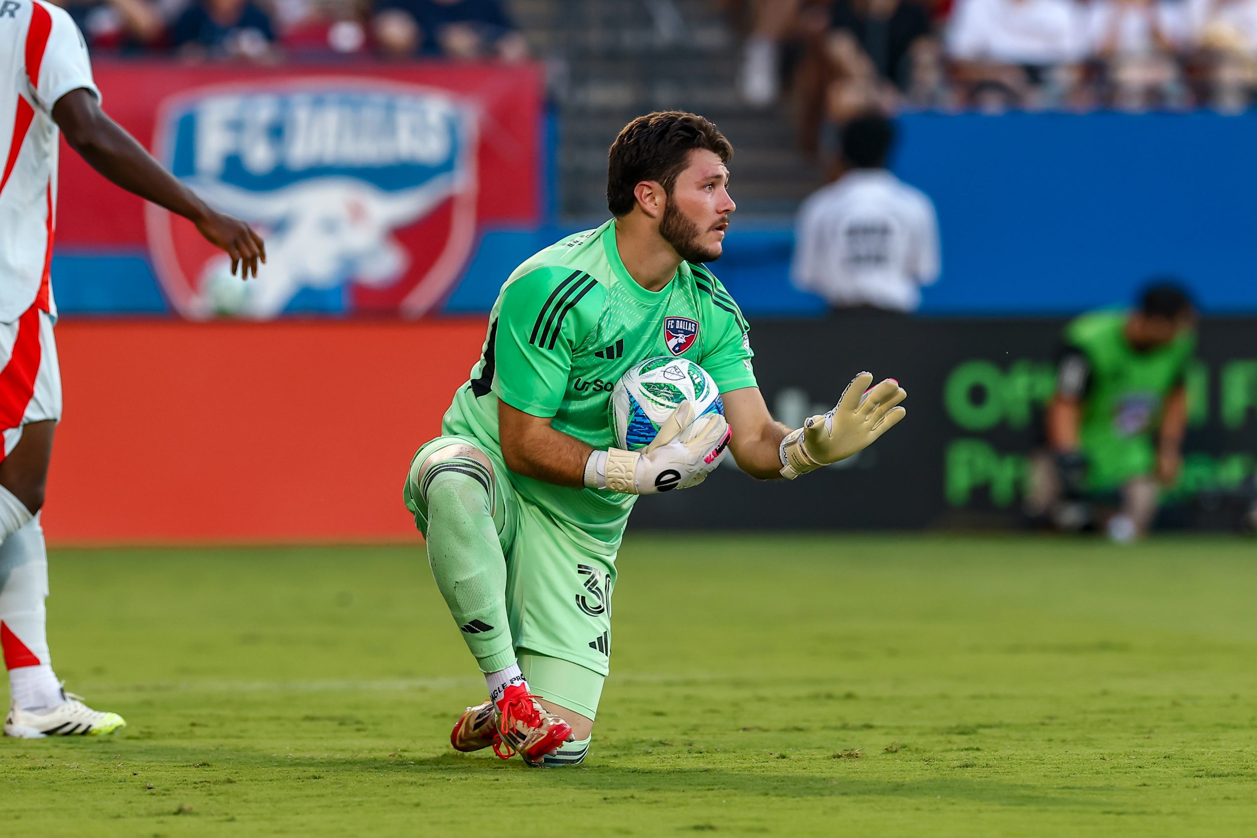 Michael Collodi calms things down against LAFC, August 23, 2025. (Matt Visinsky, 3rd Degree)
