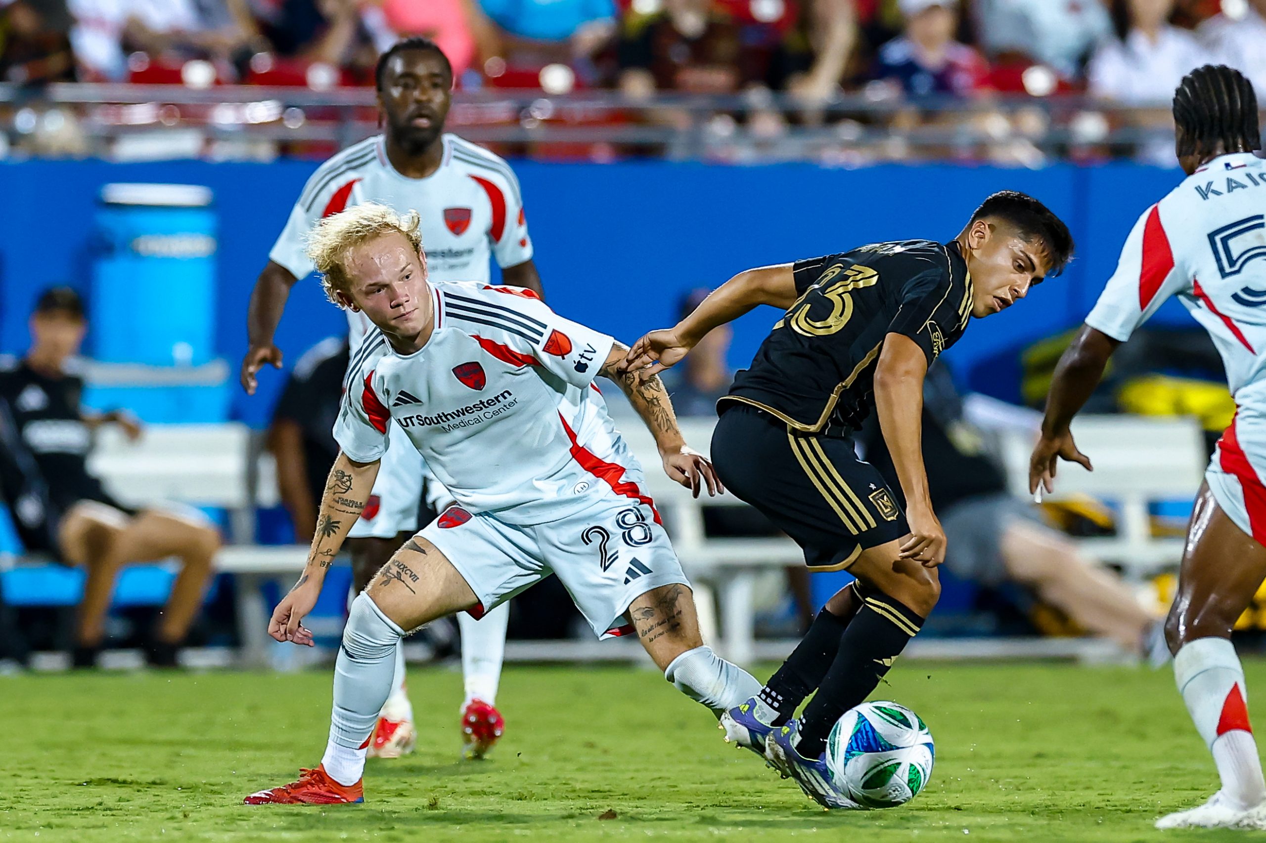 Sam Sarver takes on LAFC, August 23, 2025. (Matt Visinsky, 3rd Degree)