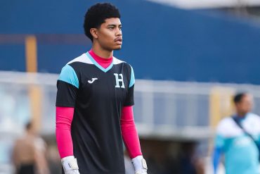 Josue Fuentes with Honduras U17s in 2024.