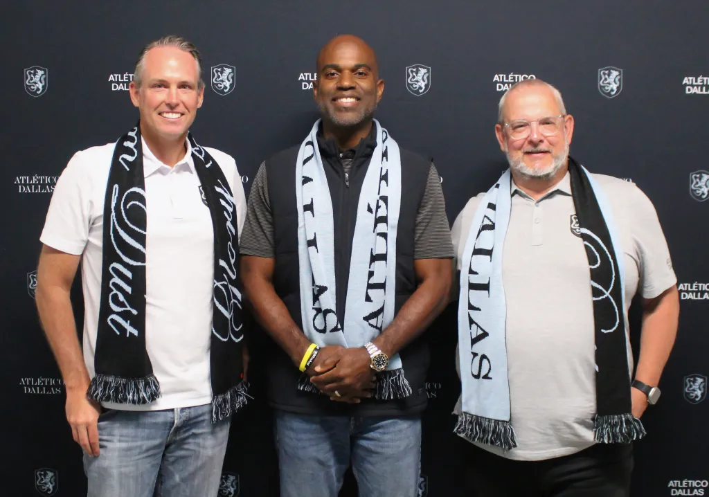 L to R: Matt Valentine, Terrence Murphy, Sam Morton/ (Courtesy Atletico Dallas)