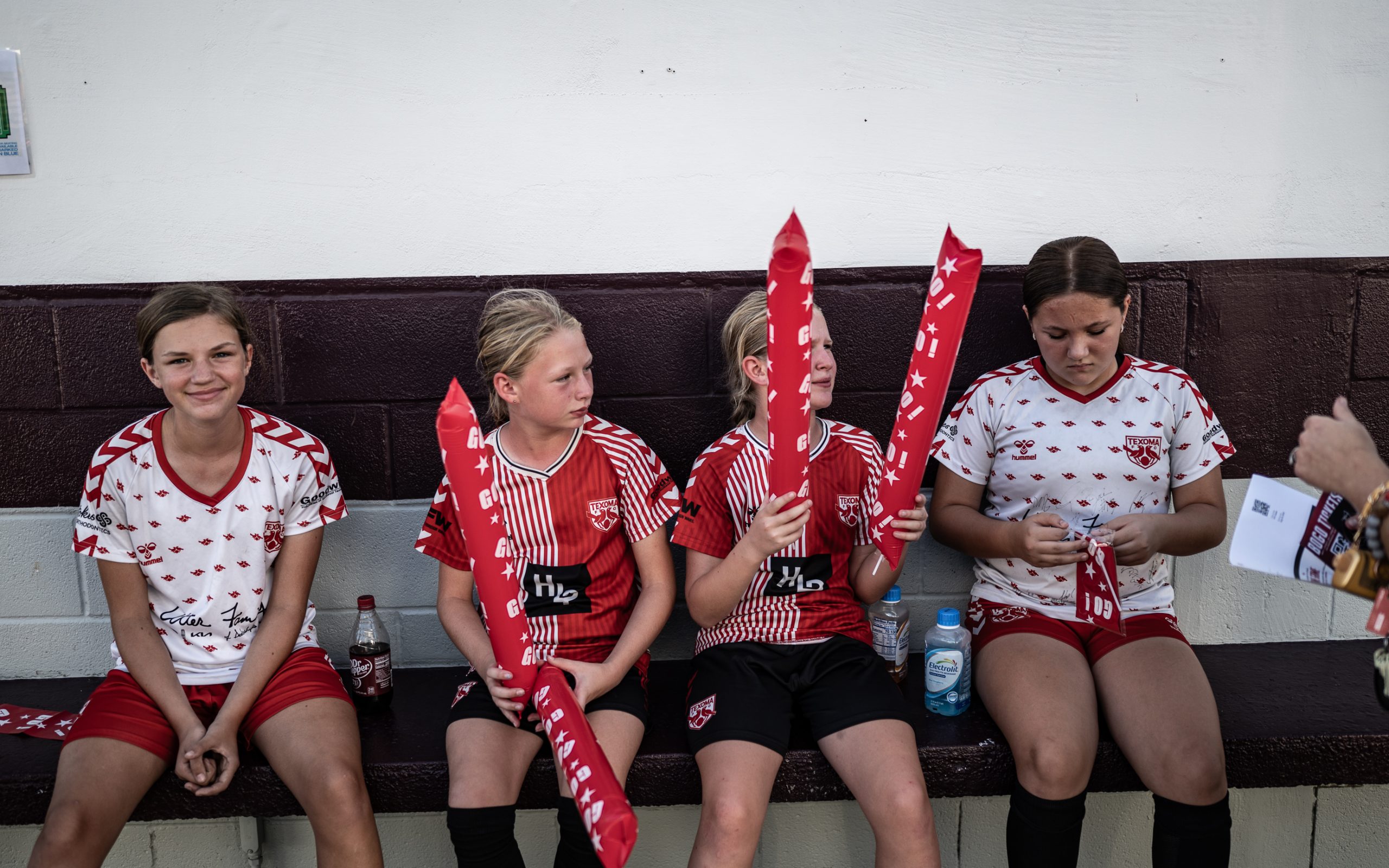 Young fans are ready to support Texoma FC as they take on Chattanooga Red Wolves, August 16, 2025. (Mike Brooks, 3rd Degree)