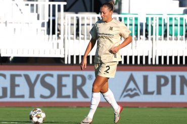 Hannah Davison takes on Lexington DC. (Courtesy Dallas Trinity)