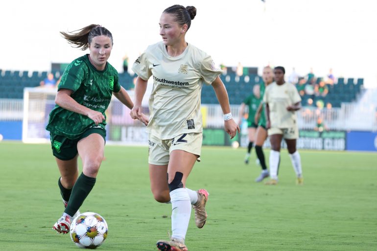 Sealey Strawn scored her first goal of the season against Lexington DC. (Courtesy Dallas Trinity)