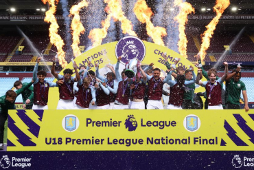 Aston Villa wins the 2024/25 U18 Premier League National Final. (Courtesy Dallas Cup)