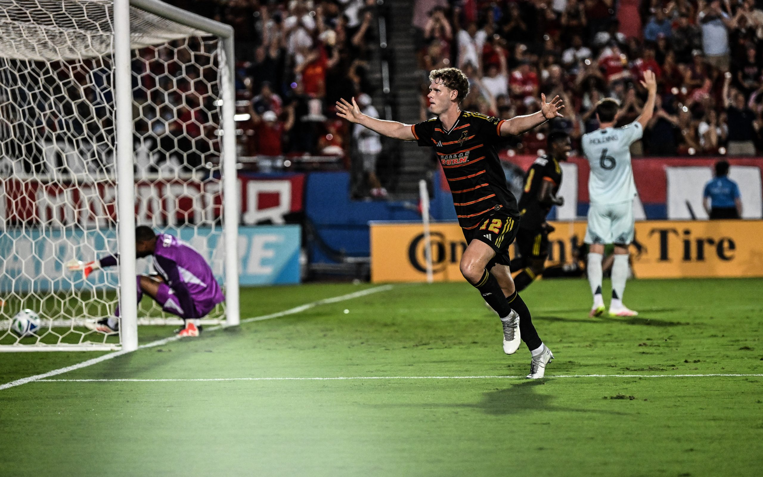 Christian Cappis celebrates his goal against Colorado Rapids, Sept 20, 2025. (Mike Brooks, 3rd Degree)