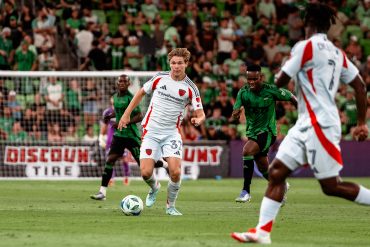Nolan Norris takes on Austin FC, August 16, 1015. (Courtesy FC Dallas)